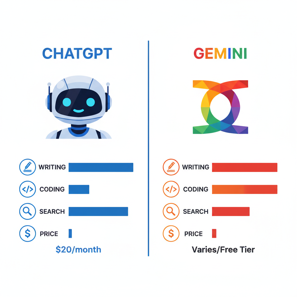 ChatGPT vs Gemini Feature Comparison